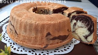 Recipe for Economical Marble Cake - Super Soft and Fluffy