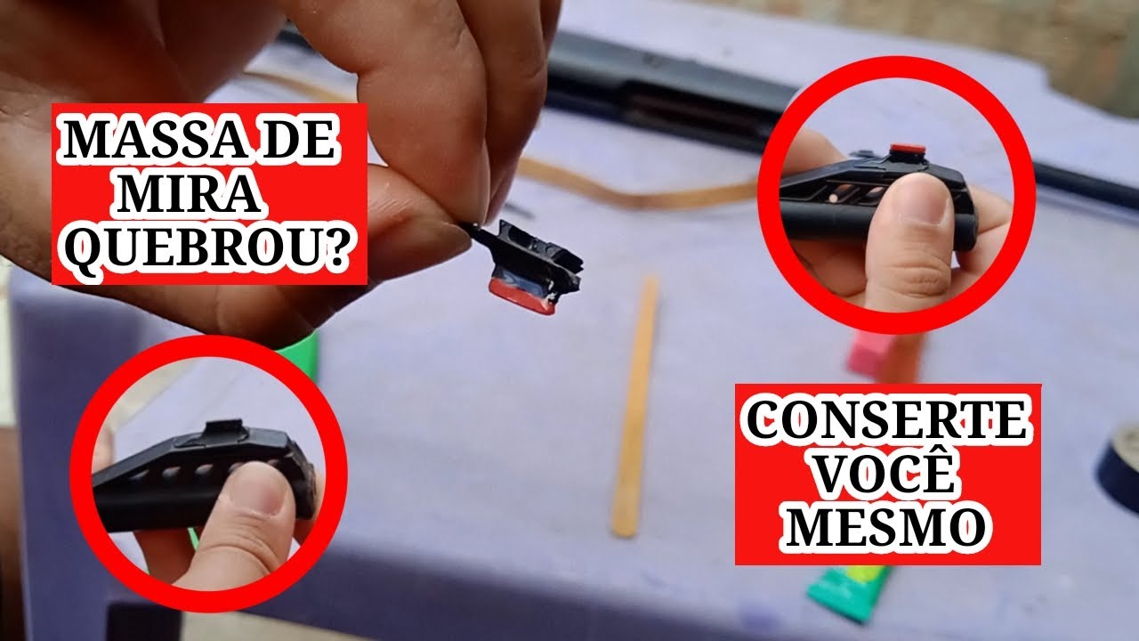 Como fazer massa de mira (espingarda de pressão) muito fácil
