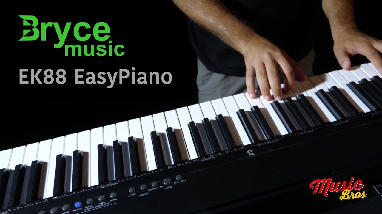 Tastiera per pianoforte 61, tastiera portatile per pianoforte con supporto  musicale, microfono, tastiera elettronica per pianoforte digitale Power  Music, adatta per bambini / adulti