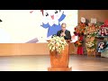 Đại diện Phụ huynh phát biểu cảm ơn nhà trường