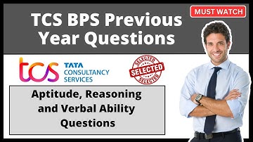 TCS BPS Aptitude Practise Paper | TCS BPS Sample Paper Question and Answer| TCS BPS Paper Solution