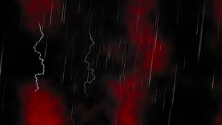 Red Thunderstorm Flashing Lightning Wallpaper Screensaver Background Video
