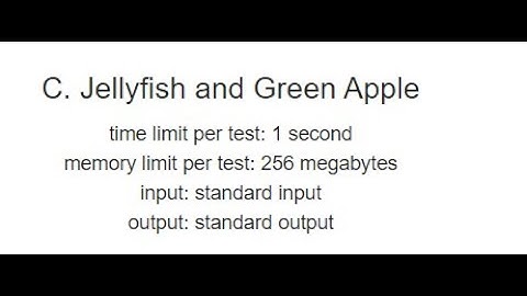 C.  Jellyfish and Green Apple