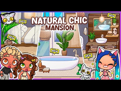 DECORATE The NATURAL CHIC MANSION In AVATAR WORLD Luxury Bedroom And Bathroom PART 1