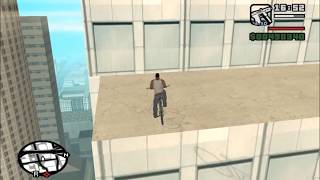 GTA San Andreas on highest building with a Bike