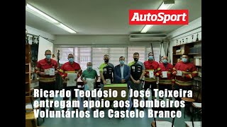 Ricardo Teodósio e José Teixeira entregam apoio aos Bombeiros Voluntários de Castelo Branco