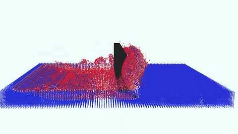 RKPM modeling of bulldozing (side)