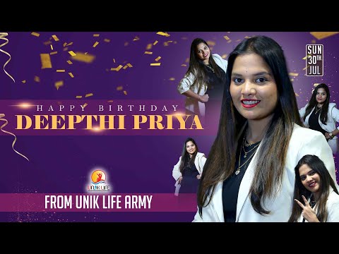 Wishing You A Happiest Birthday Deepthi Priya Gaaru || Special Birthday Mashup | Team Unik LIfe