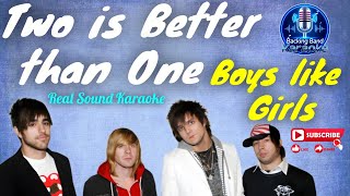 Download lagu Two is Better than One - Boys like Girls (Real Sound Karaoke) @BackingBandkaraoke 