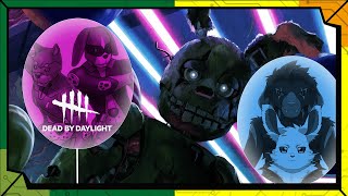 【DBD×FNAF】スプリングなやつ vs 動物なやつ／【ホラー】ヤクミシアンと将十郎、ライオル・ロックハートの「DEAD BY DAYLIGHT」