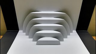 3d origami｜pop up design｜paper art and craft｜kirigami art｜卡片教程 #60 screenshot 3