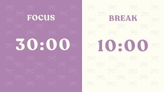 [Day 47] 30/10 Pomodoro Timer – 2 Hours Study | No Music | Deep Focus | Study with me