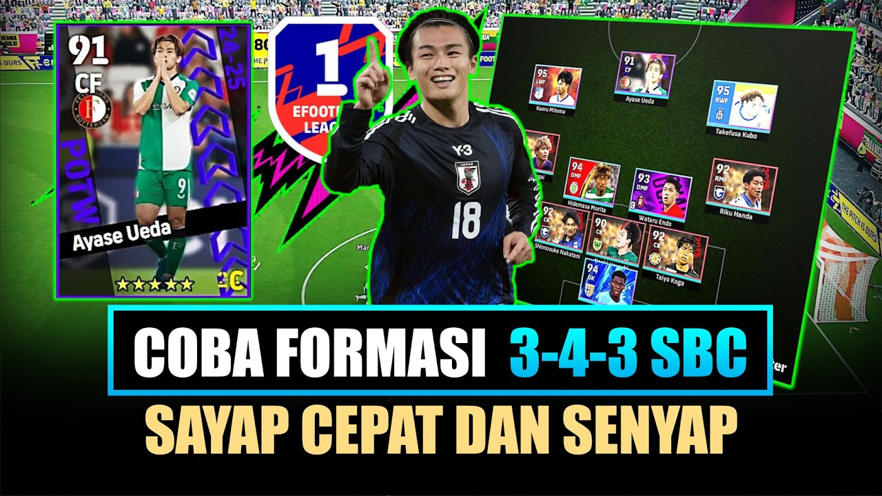 MENIKMATI MANUVER FORMASI SERANGAN BALIK CEPAT EFOOTBALL 2026 3-4-3