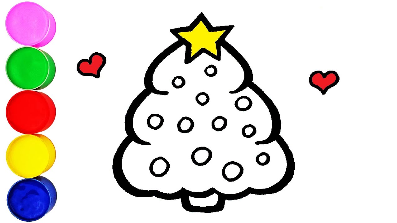  Weihnachtsbaum Zeichnen und Malen für Kinder - YouTube Bildidee 