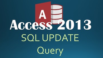 75. SQL UPDATE Query (Programming In Access 2013)