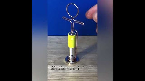 The Lorentz force drives the homopolar motor