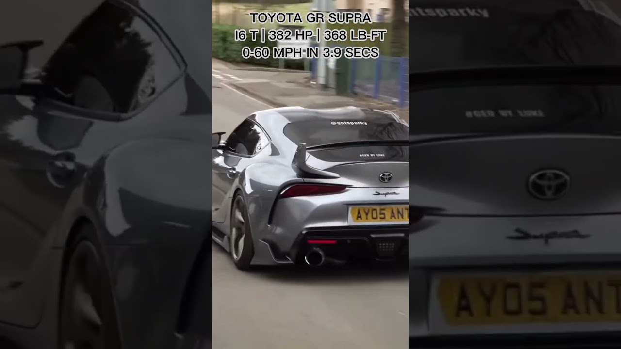 🔥A Legend Reborn: Toyota GR Supra Custom Loud Exhaust Pops & Bangs💥