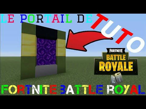 [ TUTO ] faire le portail de fortnite - battle royal sur minecraft.