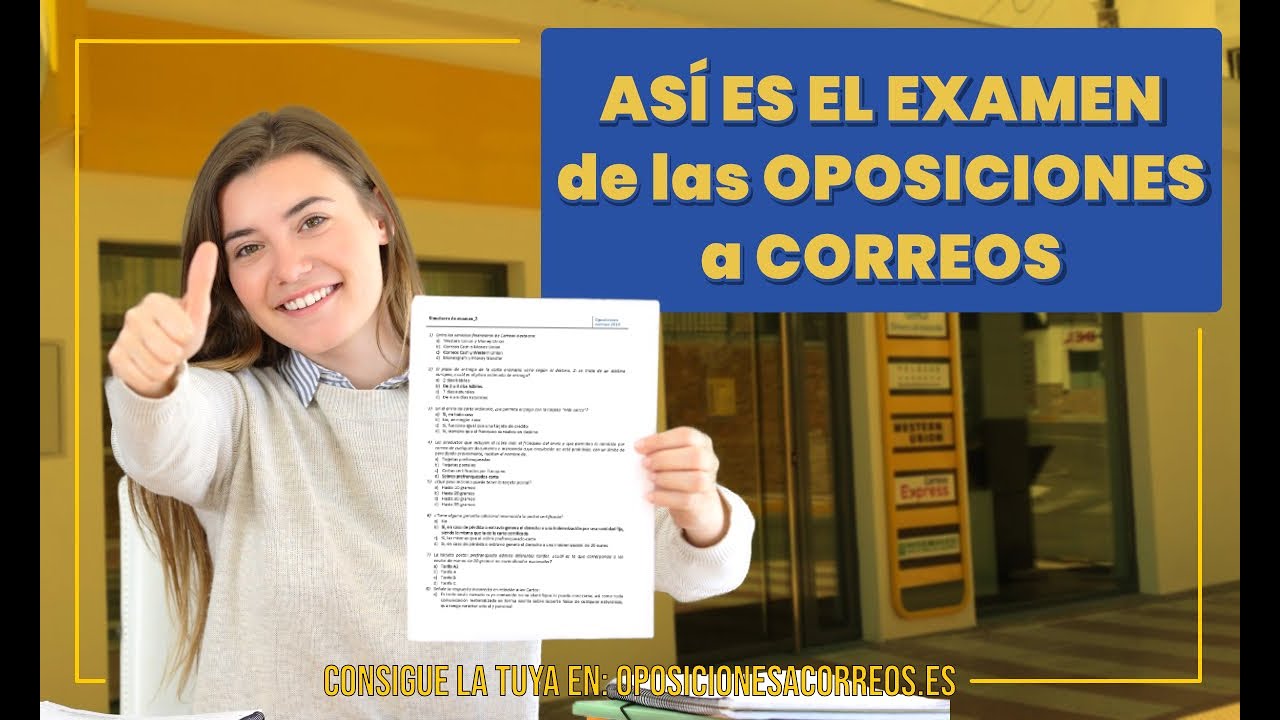📝 Así es el EXAMEN de las Oposiciones a CORREOS 2024 | Oposiciones a