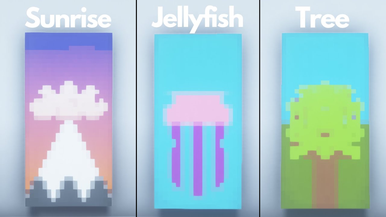 Minecraft 11 Nature Banner Designs! (Tutorial) YouTube