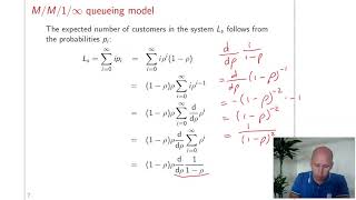The M/M/1/infinity queueing model