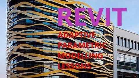 Revit Adaptive Parametric Modelling Lessons (Color Ribbons)