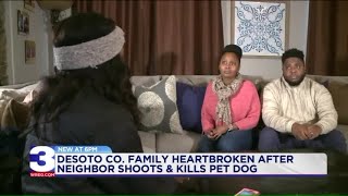 Mississippi family ‘afraid’ after neighbor shoots dog