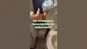 How to adjust the chain on a toilet flapper. Why do I have to hold down my toilet handle to flush