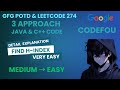 Find H-Index | LeetCode - 274 | GFG POTD | Java &amp; C++ code | 18-08-25