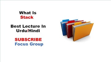 What is Stack | Computer Science | Lecture in Urdu/Hindi