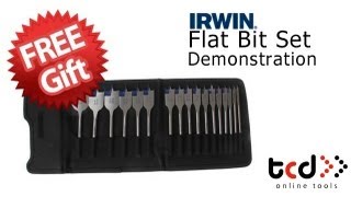 Irwin 4X Flat Bit Set 17 Piece - XMS12FLATBIT