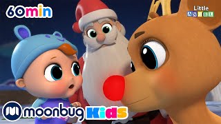 O Natal do Joãozinho | 1 HORA DE LITTLE ANGEL | Moonbug Kids - Músicas Infantis em Português