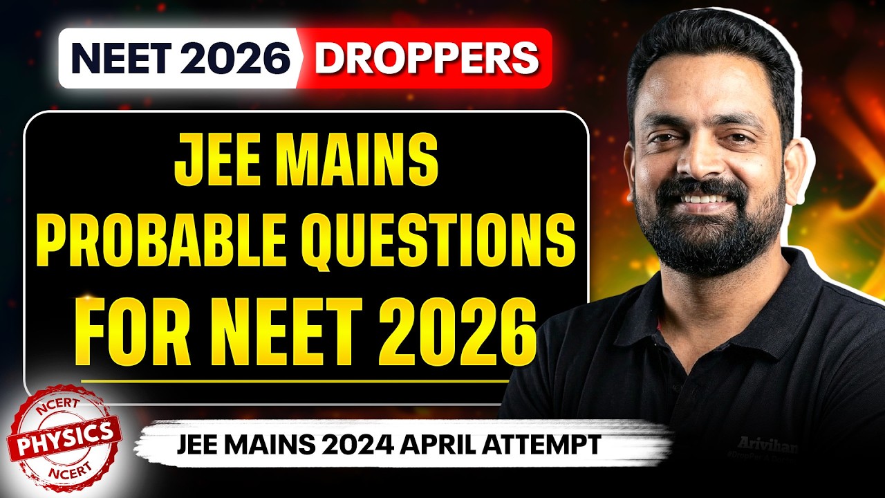 JEE Main 2024 April Physics Questions for NEET 2026 🔥 | Surya Sir Live |  Physics PYQs Practice