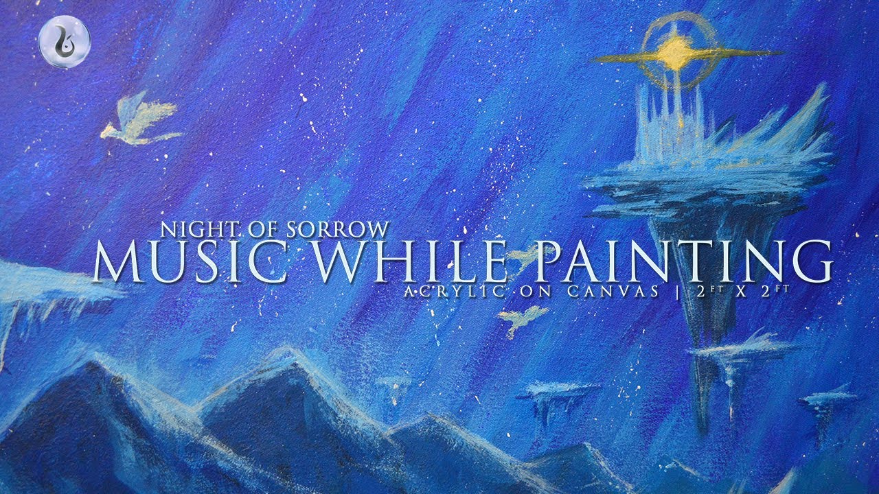☕️ Music While Painting | Night of Sorrow | Music for Work,Study,Relax,Painting