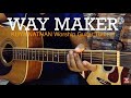 Way maker leelandkey of c easy worship guitar tutorial by kuya nathan