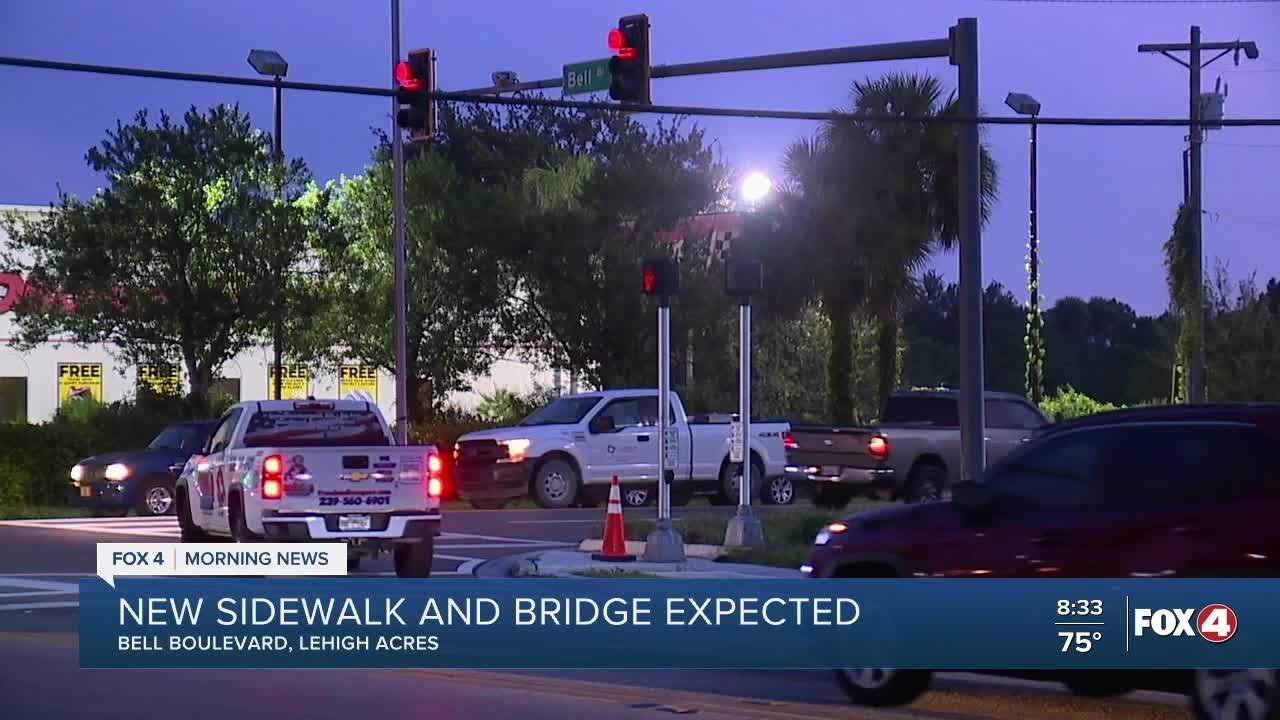 New bridge and sidewalk in Lehigh Acres