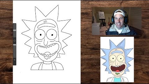 How to Draw Rick Sanchez in 3 Minutes 🎨