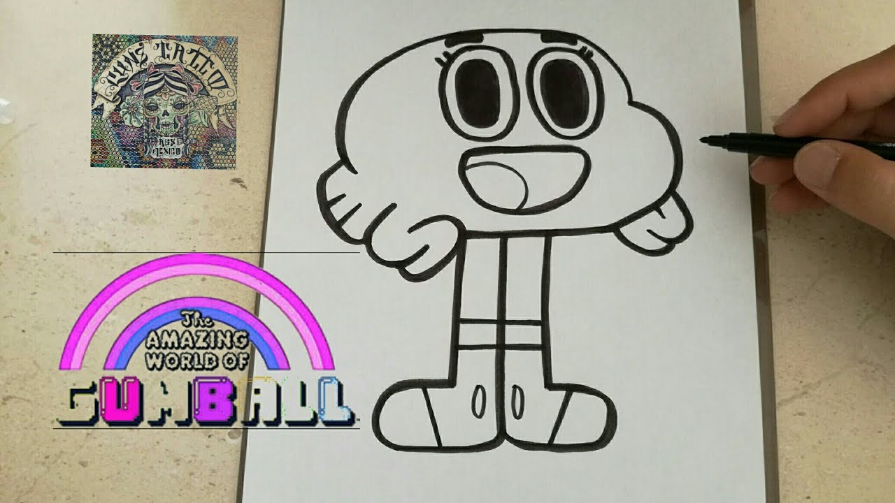 Dibujos de gumball y darwin