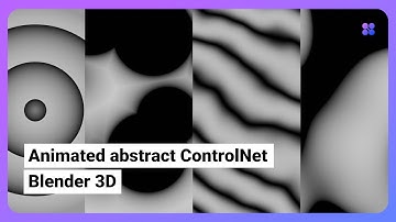Create abstract animated video ControlNets in Blender 3D, for ComfyUI AI, Automatic1111, etc.