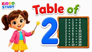 Table of 2 Song for Kids | Learn Table of 2 with Music &amp; Rhythm | Multiplication Song | Kiddo Study