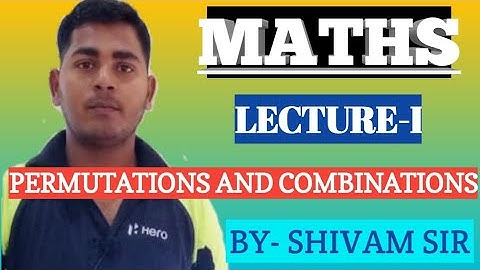 #Permutations & Combinations#Maths#NDA,#AIRFORCE#NAVY# MATHS BY-SHIVAM SIR