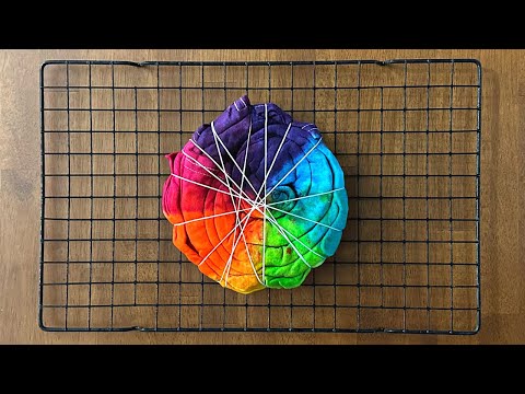 Tie-Dye Tutorial / Rainbow Side Starflower Pattern / 1 Hour Tie Dye (HWI)