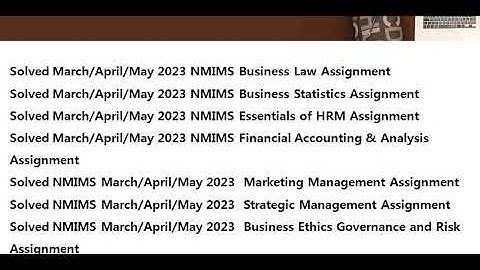 Solved March,April,May 2023 NMIMS Business Law Assignment