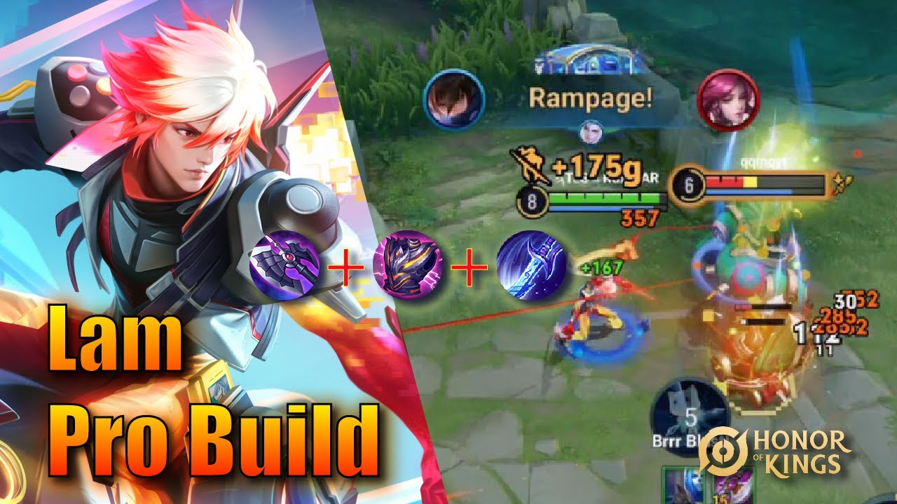 Лучший билд для Лэма — урон с одного удара! | Honor of Kings