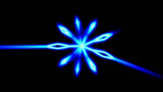 Background: blinking blue light 4k
