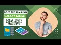 Does the samsung galaxy tab s8 tablet have expandable memory tech