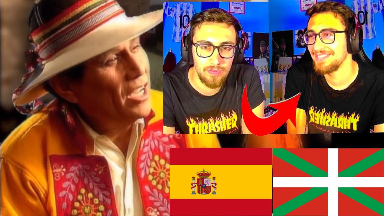 ESPAÑOL VASCO REACCIONA A LOS KJARKAS *BRUTAL REFLEXION*