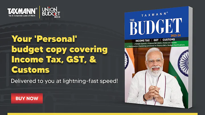 Taxmann's Budget 2023-24 | Order your Copy Now!