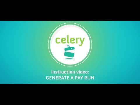 How to generate a pay run in Celery