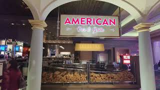 Review - American Bar & Grille (Borgata Resort / Atlantic City, NJ).  36 oz bone-in rib eye feeds 3.